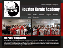 Tablet Screenshot of houstonkarate.com